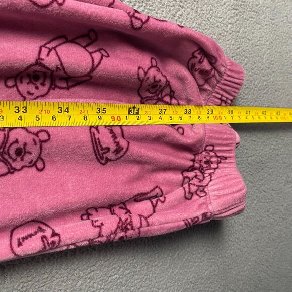 Disney Womens Pink Velour Active Pajama Sweatpants Pooh bear prints,Size XXLarge - Picture 3 of 8